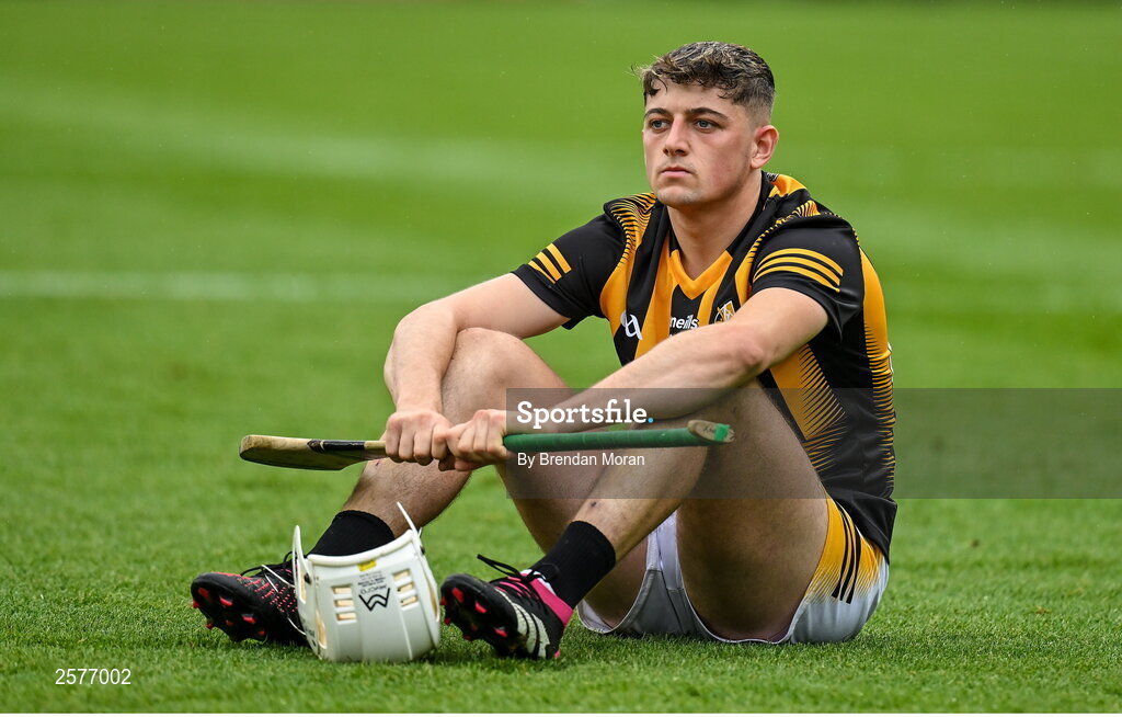 23 July 2023; Timmy Clifford of Kilkenny after his side's defeat in the GAA Hurling All-Ireland Senior Championship final match between Kilkenny and Limerick at Croke Park in Dublin. Photo by Brendan Moran/Sportsfile Photo by Brendan Moran/Sportsfile