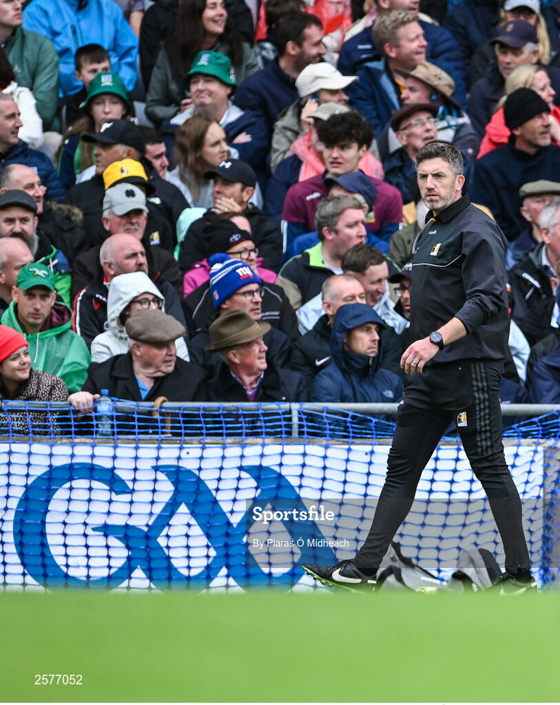 23 July 2023; Kilkenny manager Derek Lyng during the GAA Hurling All-Ireland Senior Championship final match between Kilkenny and Limerick at Croke Park in Dublin. Photo by Piaras Ó Mídheach/Sportsfile