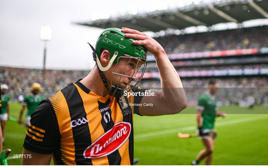 23 July 2023; Martin Keoghan of Kilkenny before the GAA Hurling All-Ireland Senior Championship final match between Kilkenny and Limerick at Croke Park in Dublin. Photo by Ramsey Cardy/Sportsfile