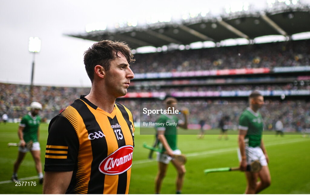 23 July 2023; Billy Ryan of Kilkenny before the GAA Hurling All-Ireland Senior Championship final match between Kilkenny and Limerick at Croke Park in Dublin. Photo by Ramsey Cardy/Sportsfile