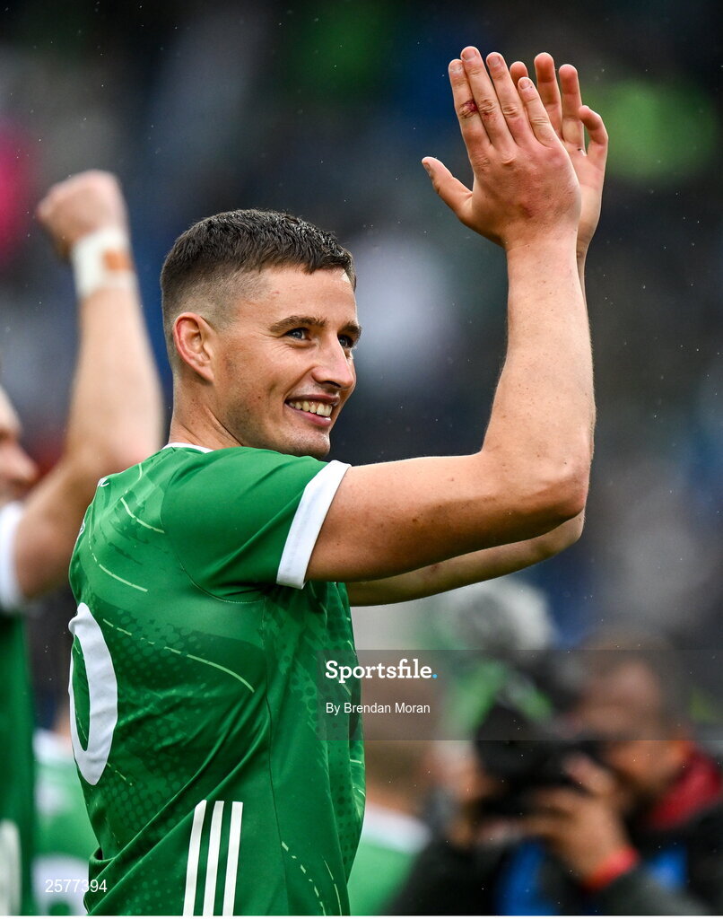 23 July 2023; Gearóid Hegarty of Limerick celebrates after the GAA Hurling All-Ireland Senior Championship final match between Kilkenny and Limerick at Croke Park in Dublin. Photo by Brendan Moran/Sportsfile