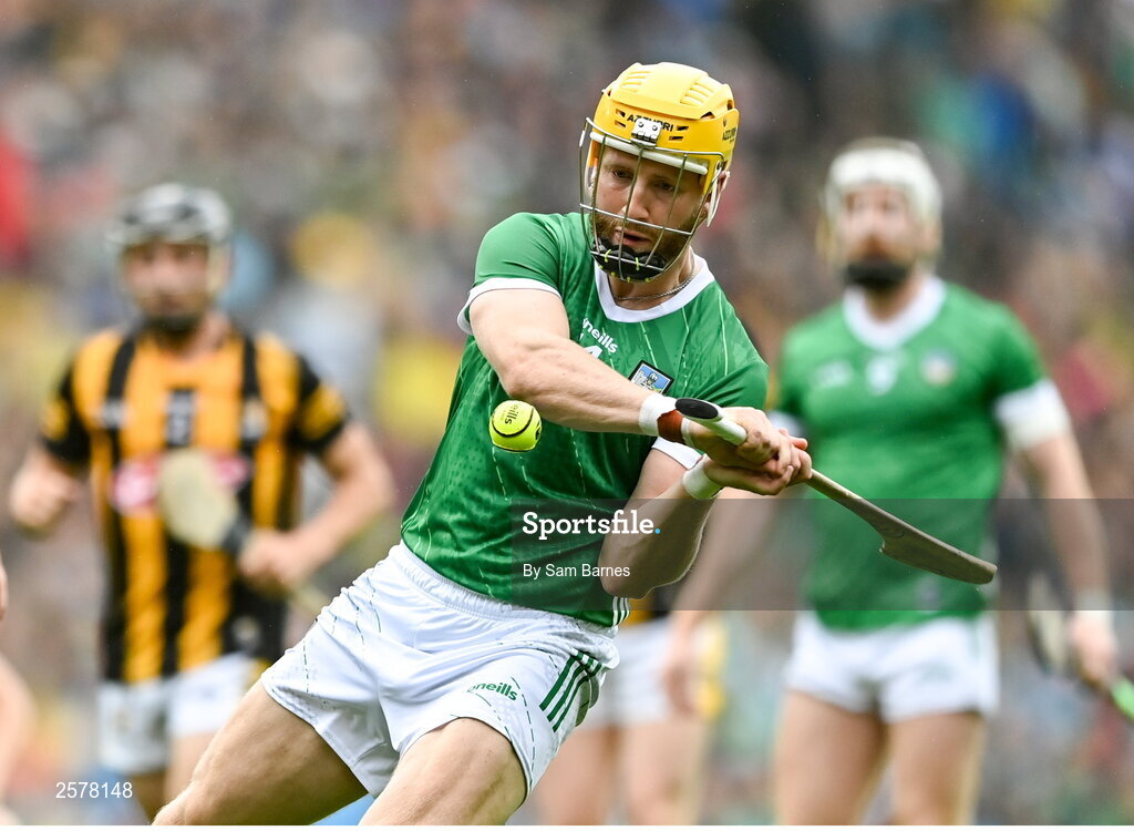 23 July 2023; Séamus Flanagan of Limerick during the GAA Hurling All-Ireland Senior Championship final match between Kilkenny and Limerick at Croke Park in Dublin. Photo by Sam Barnes/Sportsfile