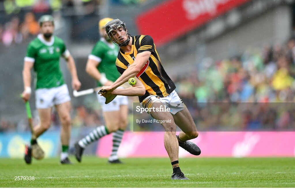 23 July 2023; Tom Phelan of Kilkenny during the GAA Hurling All-Ireland Senior Championship final match between Kilkenny and Limerick at Croke Park in Dublin. Photo by David Fitzgerald/Sportsfile