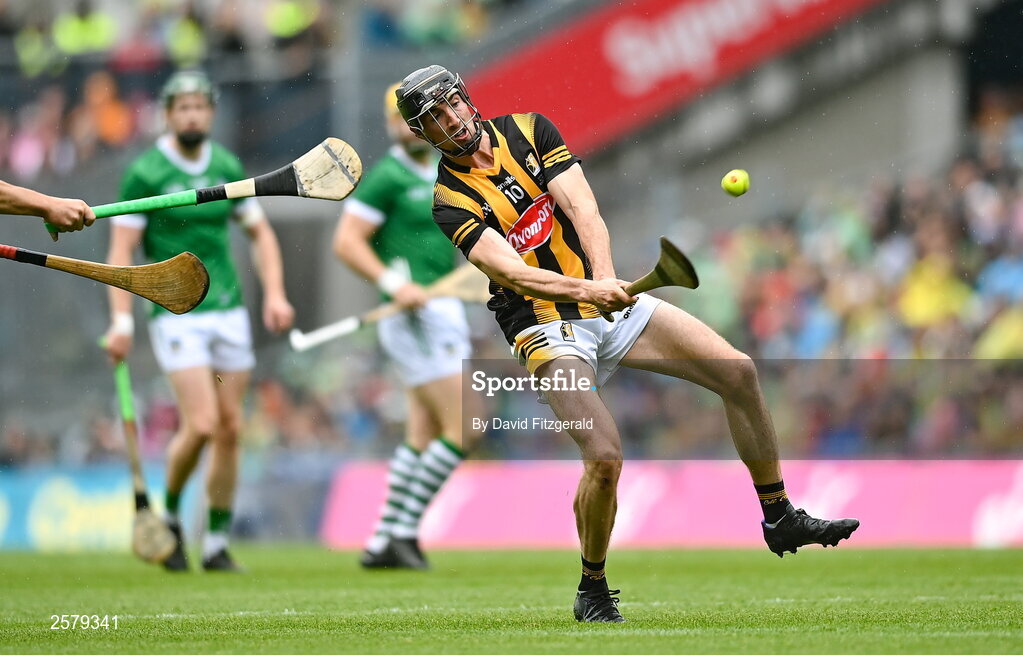 23 July 2023; Tom Phelan of Kilkenny during the GAA Hurling All-Ireland Senior Championship final match between Kilkenny and Limerick at Croke Park in Dublin. Photo by David Fitzgerald/Sportsfile