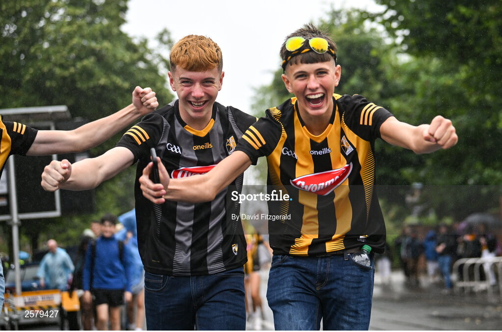 23 July 2023; Kilkenny supporters before the GAA Hurling All-Ireland Senior Championship final match between Kilkenny and Limerick at Croke Park in Dublin. Photo by David Fitzgerald/Sportsfile