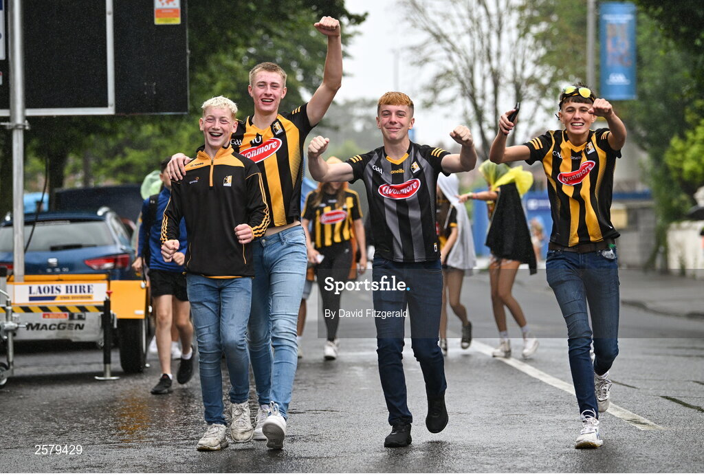 23 July 2023; Kilkenny supporters before the GAA Hurling All-Ireland Senior Championship final match between Kilkenny and Limerick at Croke Park in Dublin. Photo by David Fitzgerald/Sportsfile