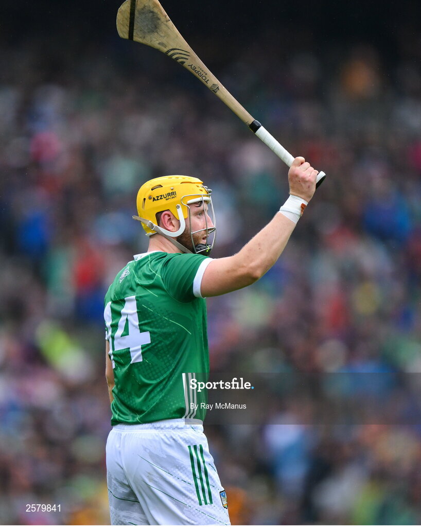 23 July 2023; Séamus Flanagan of Limerick during the GAA Hurling All-Ireland Senior Championship final match between Kilkenny and Limerick at Croke Park in Dublin. Photo by Ray McManus/Sportsfile