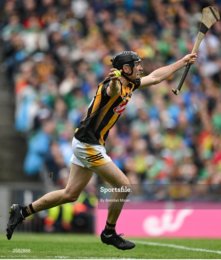 23 July 2023; Tom Phelan of Kilkenny during the GAA Hurling All-Ireland Senior Championship final match between Kilkenny and Limerick at Croke Park in Dublin. Photo by Brendan Moran/Sportsfile