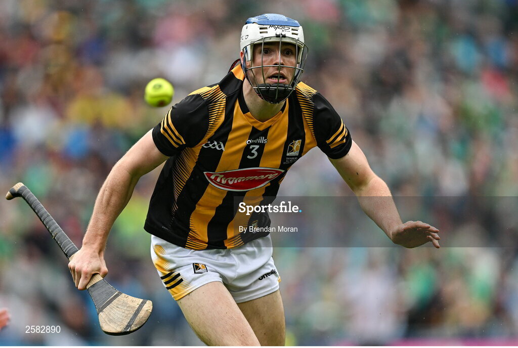 23 July 2023; Huw Lawlor of Kilkenny during the GAA Hurling All-Ireland Senior Championship final match between Kilkenny and Limerick at Croke Park in Dublin. Photo by Brendan Moran/Sportsfile