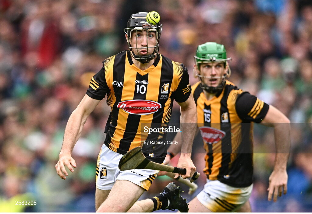 23 July 2023; Tom Phelan of Kilkenny during the GAA Hurling All-Ireland Senior Championship final match between Kilkenny and Limerick at Croke Park in Dublin. Photo by Ramsey Cardy/Sportsfile