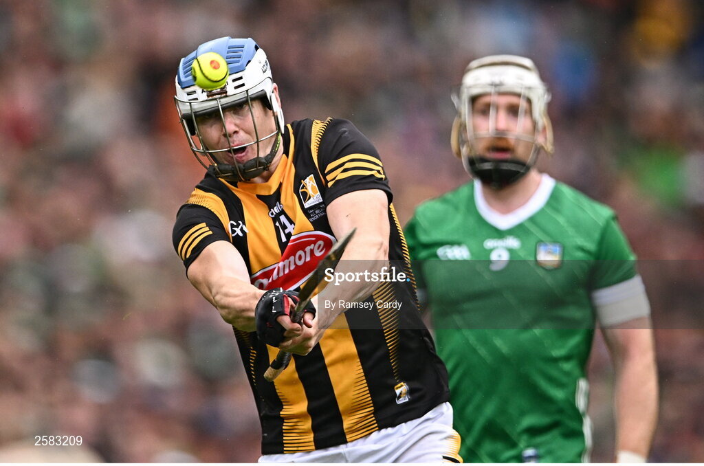23 July 2023; TJ Reid of Kilkenny during the GAA Hurling All-Ireland Senior Championship final match between Kilkenny and Limerick at Croke Park in Dublin. Photo by Ramsey Cardy/Sportsfile