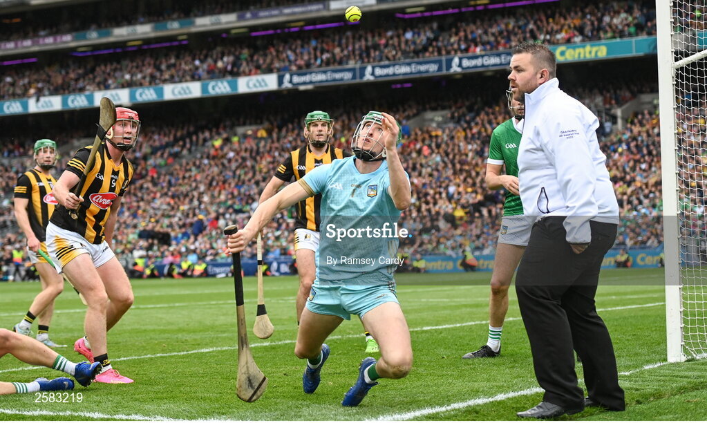 23 July 2023; Nickie Quaid of Limerick during the GAA Hurling All-Ireland Senior Championship final match between Kilkenny and Limerick at Croke Park in Dublin. Photo by Ramsey Cardy/Sportsfile