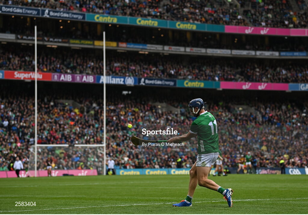 23 July 2023; David Reidy of Limerick during the GAA Hurling All-Ireland Senior Championship final match between Kilkenny and Limerick at Croke Park in Dublin. Photo by Piaras Ó Mídheach/Sportsfile
