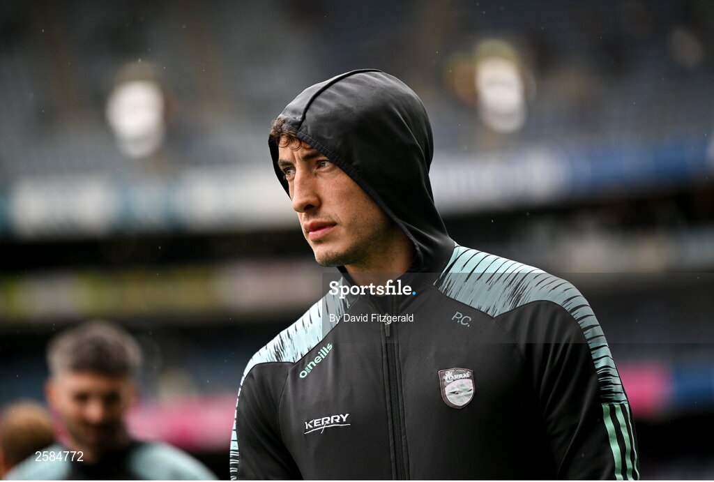 30 July 2023; Paudie Clifford of Kerry before the GAA Football All-Ireland Senior Championship final match between Dublin and Kerry at Croke Park in Dublin. Photo by David Fitzgerald/Sportsfile