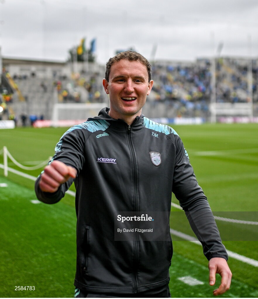 30 July 2023; Tadhg Morley of Kerry before the GAA Football All-Ireland Senior Championship final match between Dublin and Kerry at Croke Park in Dublin. Photo by David Fitzgerald/Sportsfile