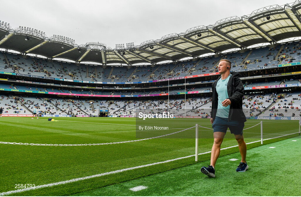 30 July 2023; Ciaran Kilkenny of Dublin before the GAA Football All-Ireland Senior Championship final match between Dublin and Kerry at Croke Park in Dublin. Photo by Eóin Noonan/Sportsfile