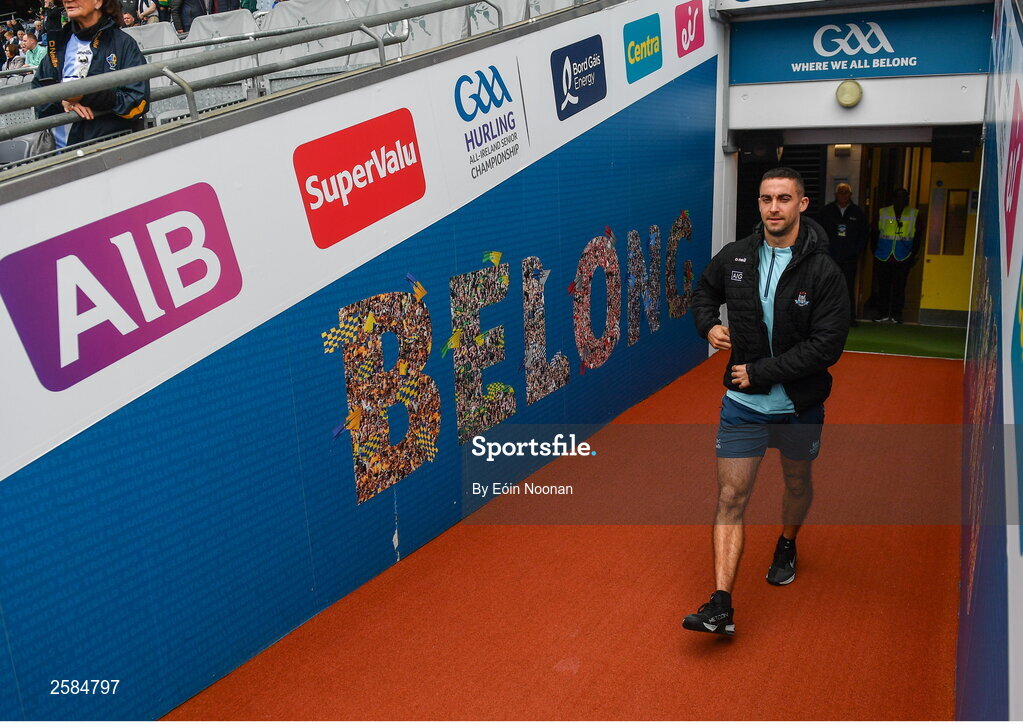 30 July 2023; James McCarthy of Dublin before the GAA Football All-Ireland Senior Championship final match between Dublin and Kerry at Croke Park in Dublin. Photo by Eóin Noonan/Sportsfile