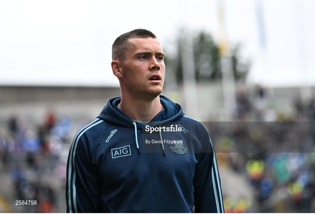 30 July 2023; Con O'Callaghan of Dublin before the GAA Football All-Ireland Senior Championship final match between Dublin and Kerry at Croke Park in Dublin. Photo by David Fitzgerald/Sportsfile