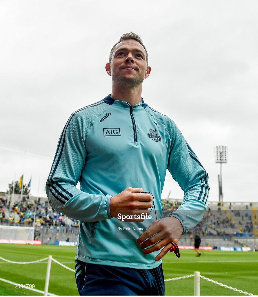 30 July 2023; Dean Rock of Dublin before the GAA Football All-Ireland Senior Championship final match between Dublin and Kerry at Croke Park in Dublin. Photo by Eóin Noonan/Sportsfile