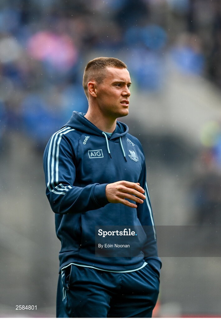 30 July 2023; Con O'Callaghan of Dublin before the GAA Football All-Ireland Senior Championship final match between Dublin and Kerry at Croke Park in Dublin. Photo by Eóin Noonan/Sportsfile