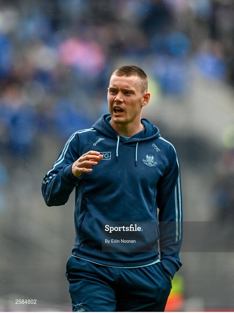 30 July 2023; Con O'Callaghan of Dublin before the GAA Football All-Ireland Senior Championship final match between Dublin and Kerry at Croke Park in Dublin. Photo by Eóin Noonan/Sportsfile