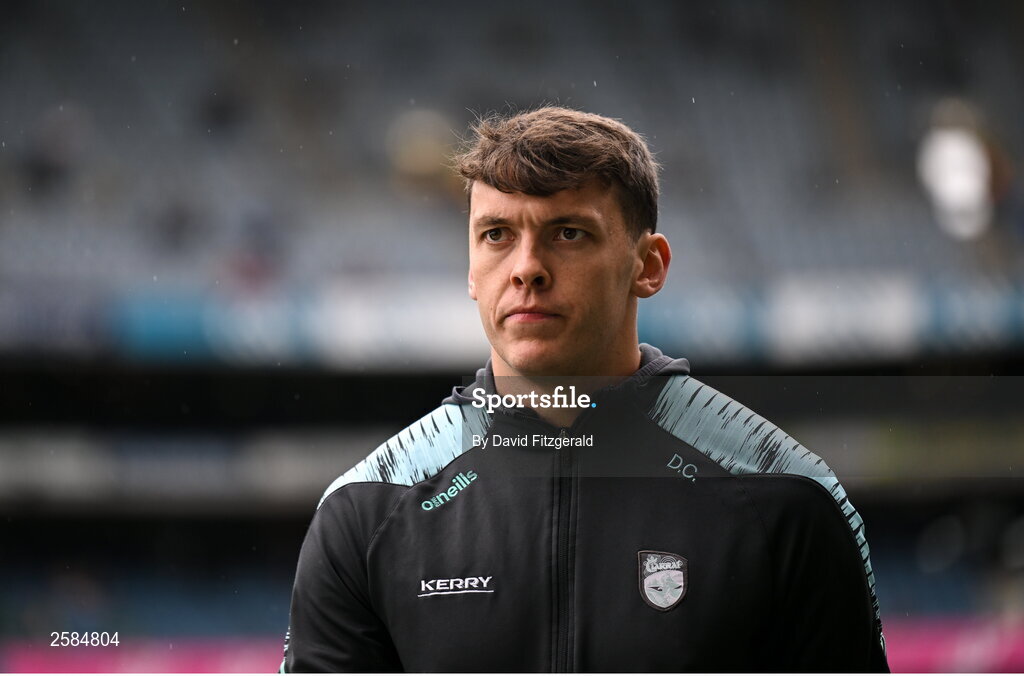 30 July 2023; David Clifford of Kerry before the GAA Football All-Ireland Senior Championship final match between Dublin and Kerry at Croke Park in Dublin. Photo by David Fitzgerald/Sportsfile