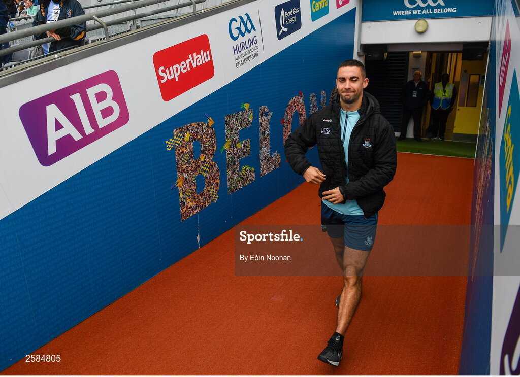 30 July 2023; James McCarthy of Dublin before the GAA Football All-Ireland Senior Championship final match between Dublin and Kerry at Croke Park in Dublin. Photo by Eóin Noonan/Sportsfile