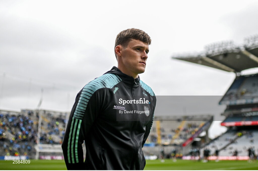30 July 2023; Gavin White of Kerry before the GAA Football All-Ireland Senior Championship final match between Dublin and Kerry at Croke Park in Dublin. Photo by David Fitzgerald/Sportsfile