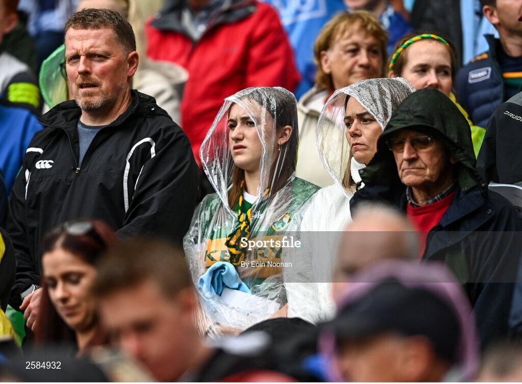 30 July 2023; A Kerry supporter before the GAA Football All-Ireland Senior Championship final match between Dublin and Kerry at Croke Park in Dublin. Photo by Eóin Noonan/Sportsfile