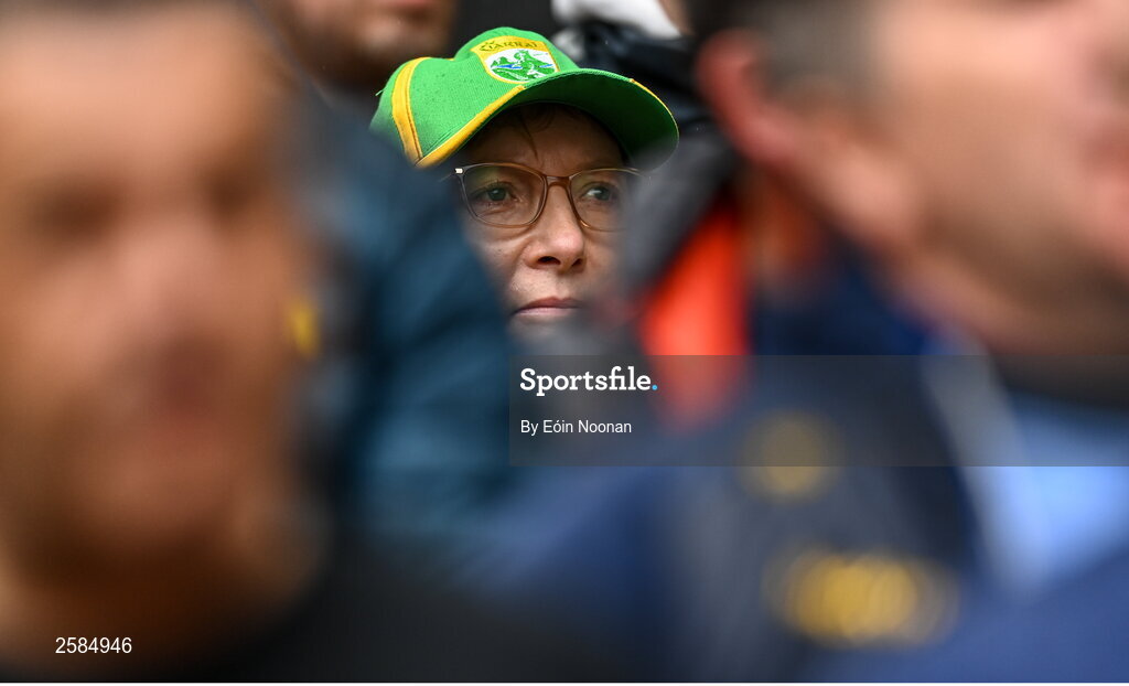 30 July 2023; A Kerry supporter before the GAA Football All-Ireland Senior Championship final match between Dublin and Kerry at Croke Park in Dublin. Photo by Eóin Noonan/Sportsfile