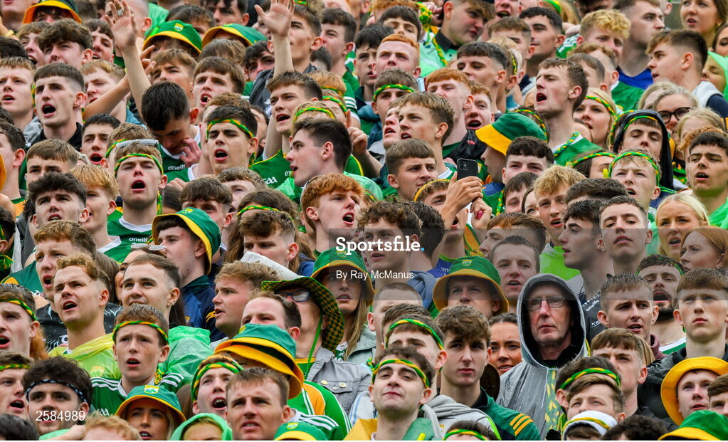30 July 2023; Kerry supporters, on Hill 16, before the GAA Football All-Ireland Senior Championship final match between Dublin and Kerry at Croke Park in Dublin. Photo by Ray McManus/Sportsfile