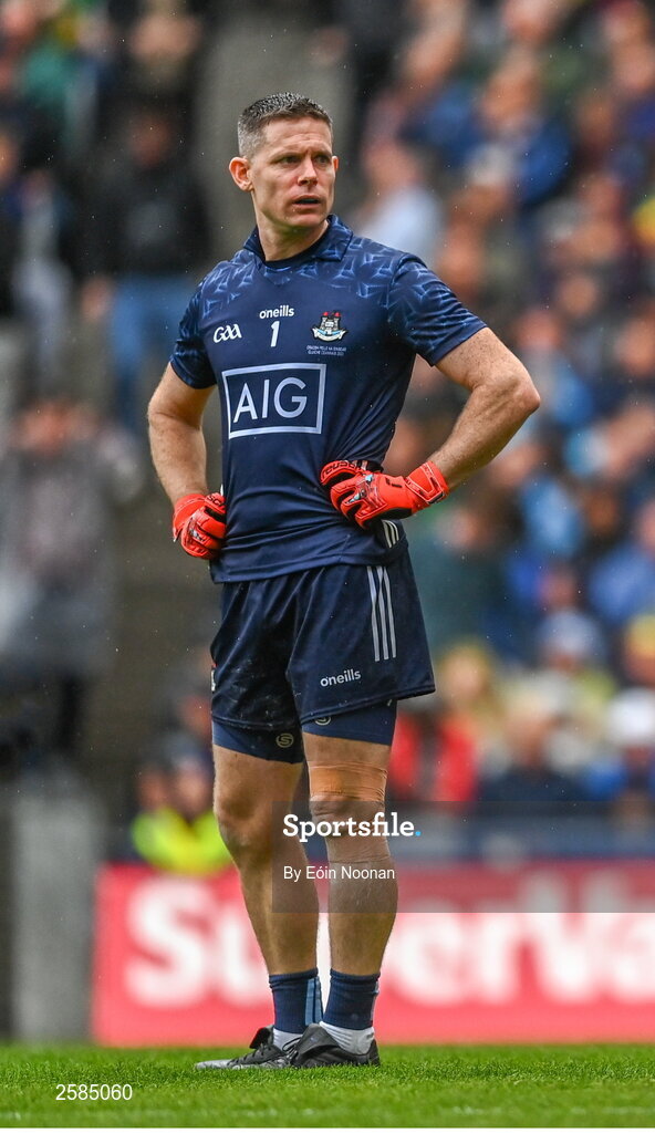 30 July 2023; Dublin goalkeeper Stephen Cluxton during the GAA Football All-Ireland Senior Championship final match between Dublin and Kerry at Croke Park in Dublin. Photo by Eóin Noonan/Sportsfile