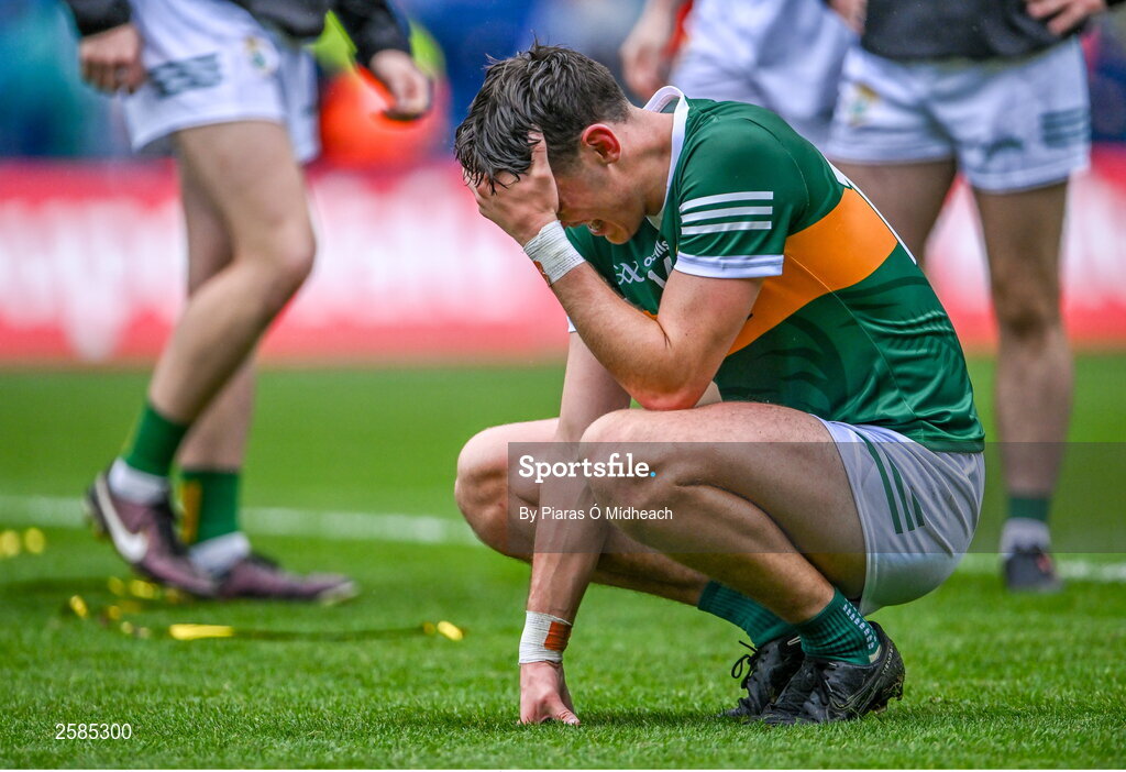 30 July 2023; David Clifford of Kerry after his side's defeat in the GAA Football All-Ireland Senior Championship final match between Dublin and Kerry at Croke Park in Dublin. Photo by Piaras Ó Mídheach/Sportsfile