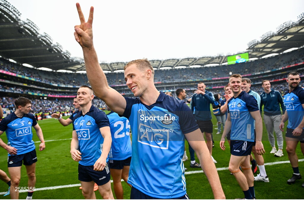 30 July 2023; Paul Mannion of Dublin after the GAA Football All-Ireland Senior Championship final match between Dublin and Kerry at Croke Park in Dublin. Photo by Ramsey Cardy/Sportsfile