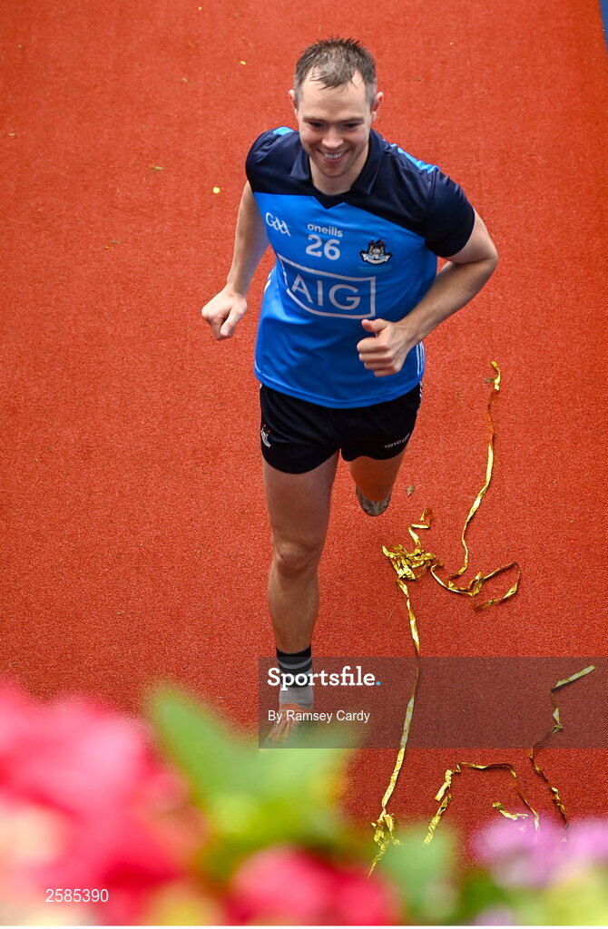30 July 2023; Dean Rock of Dublin runs down the tunnel after the GAA Football All-Ireland Senior Championship final match between Dublin and Kerry at Croke Park in Dublin. Photo by Ramsey Cardy/Sportsfile