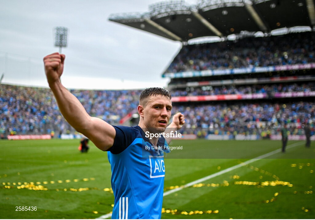 30 July 2023; John Small of Dublin after the GAA Football All-Ireland Senior Championship final match between Dublin and Kerry at Croke Park in Dublin. Photo by David Fitzgerald/Sportsfile
