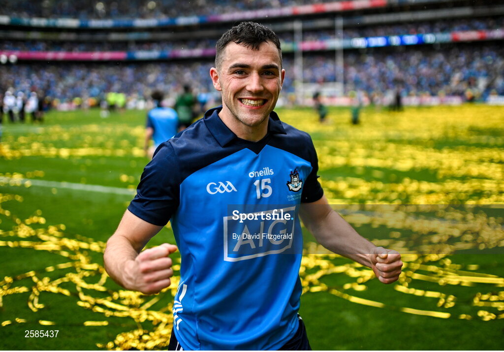 30 July 2023; Colm Basquel of Dublin after the GAA Football All-Ireland Senior Championship final match between Dublin and Kerry at Croke Park in Dublin. Photo by David Fitzgerald/Sportsfile