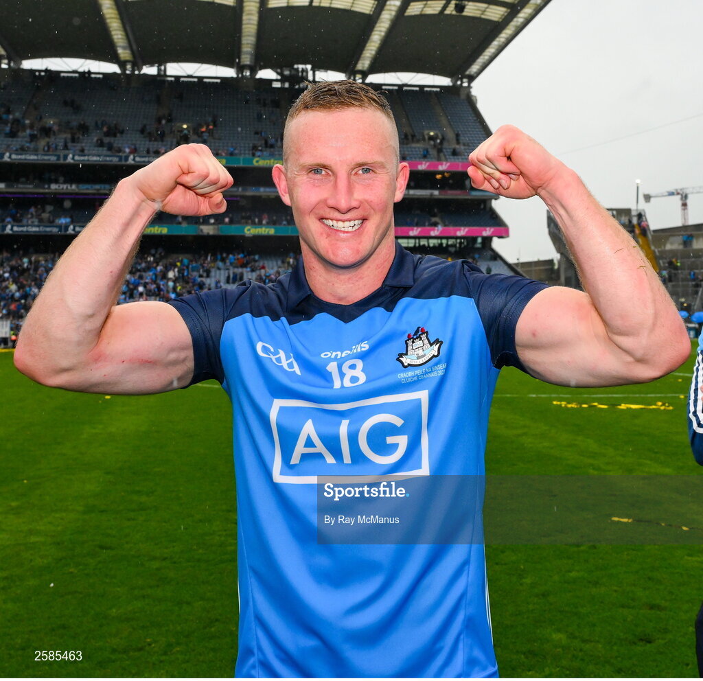 30 July 2023; Ciaran Kilkenny of Dublin after the GAA Football All-Ireland Senior Championship final match between Dublin and Kerry at Croke Park in Dublin. Photo by Ray McManus/Sportsfile