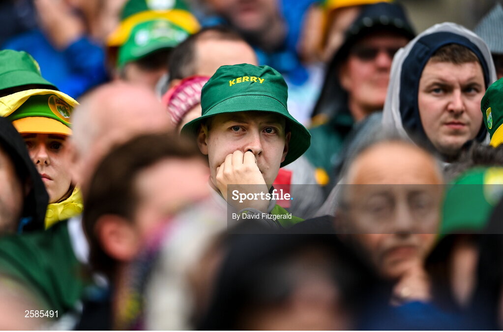 30 July 2023; Kerry supporters during the GAA Football All-Ireland Senior Championship final match between Dublin and Kerry at Croke Park in Dublin. Photo by David Fitzgerald/Sportsfile