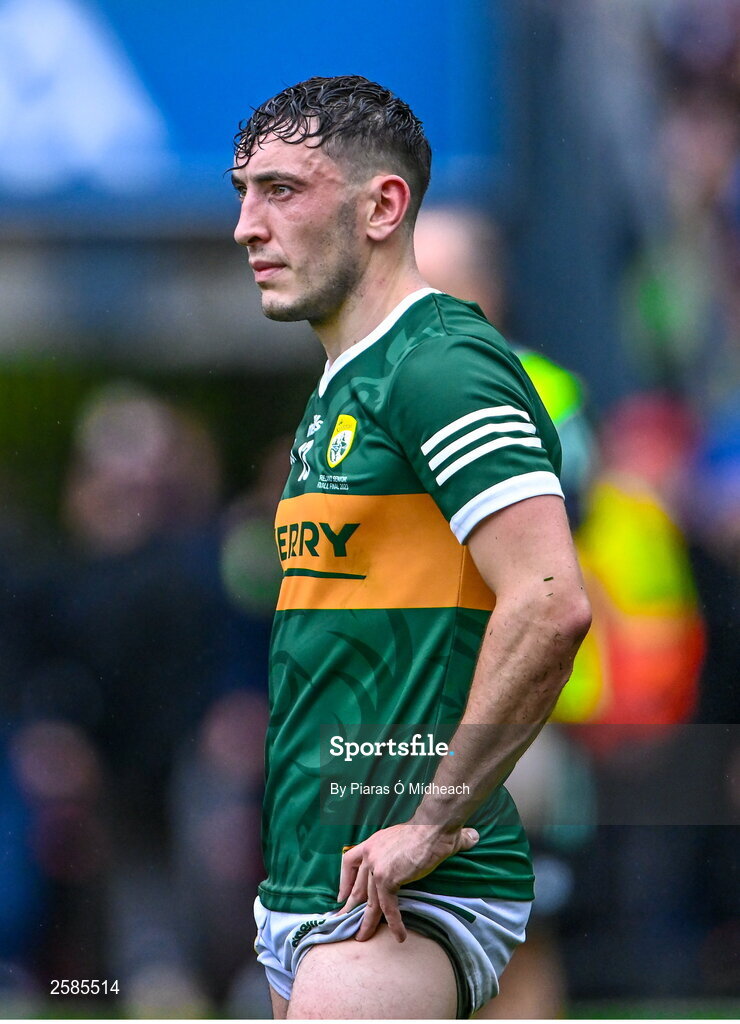 30 July 2023; Paudie Clifford of Kerry after his side's defeat in the GAA Football All-Ireland Senior Championship final match between Dublin and Kerry at Croke Park in Dublin. Photo by Piaras Ó Mídheach/Sportsfile