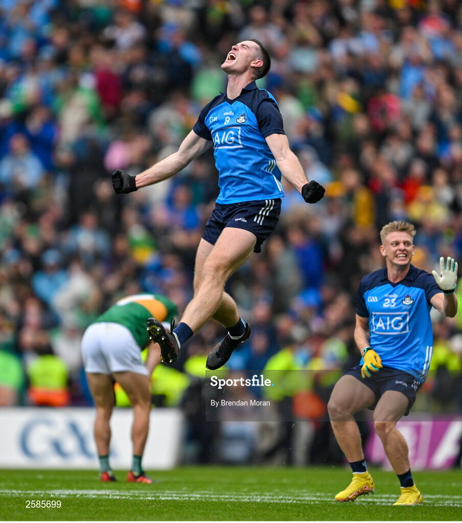 30 July 2023; Brian Fenton of Dublin during the GAA Football All-Ireland Senior Championship final match between Dublin and Kerry at Croke Park in Dublin. Photo by Brendan Moran/Sportsfile