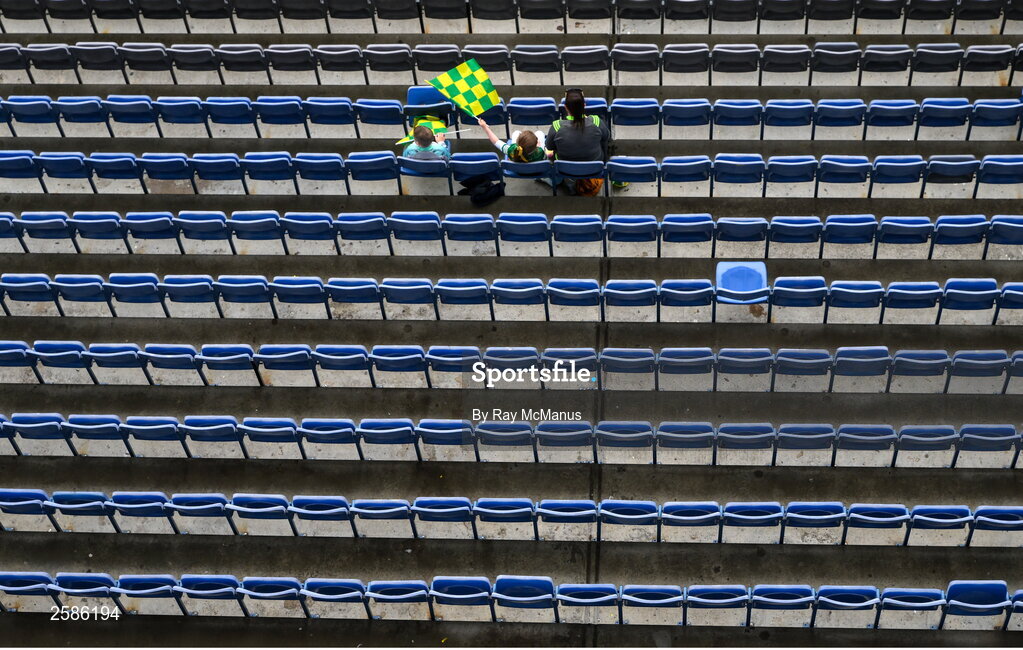 30 July 2023; Supporters take their seats, in the Hogan Stand, before the GAA Football All-Ireland Senior Championship final match between Dublin and Kerry at Croke Park in Dublin. Photo by Ray McManus/Sportsfile