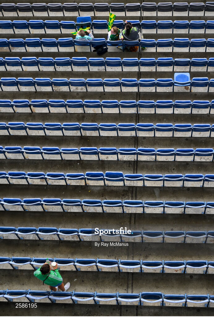 30 July 2023; Supporters take their seats, in the Hogan Stand, before the GAA Football All-Ireland Senior Championship final match between Dublin and Kerry at Croke Park in Dublin. Photo by Ray McManus/Sportsfile