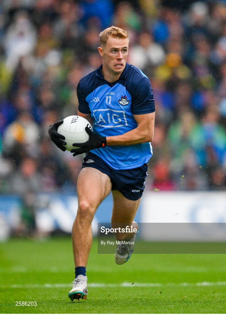 30 July 2023; Paul Mannion of Dublin during the GAA Football All-Ireland Senior Championship final match between Dublin and Kerry at Croke Park in Dublin. Photo by Ray McManus/Sportsfile