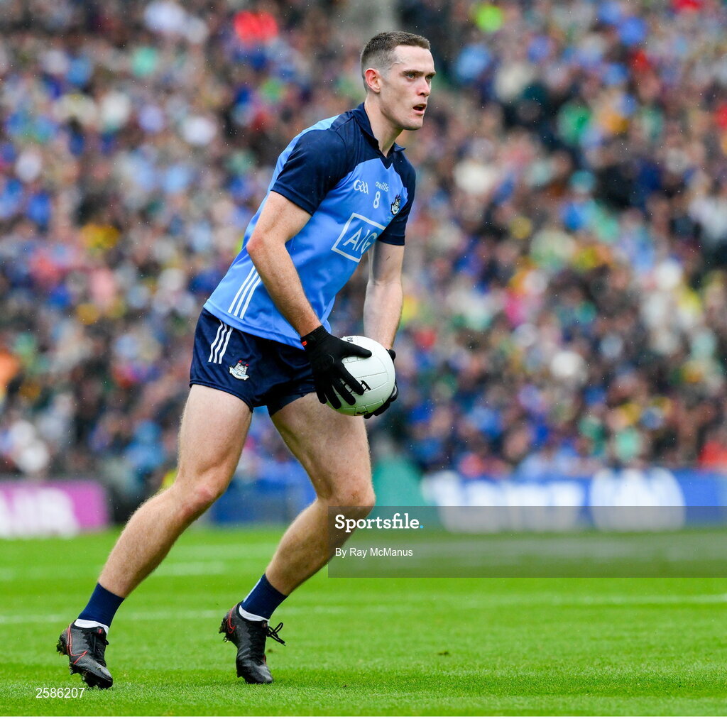 30 July 2023; Brian Fenton of Dublin during the GAA Football All-Ireland Senior Championship final match between Dublin and Kerry at Croke Park in Dublin. Photo by Ray McManus/Sportsfile