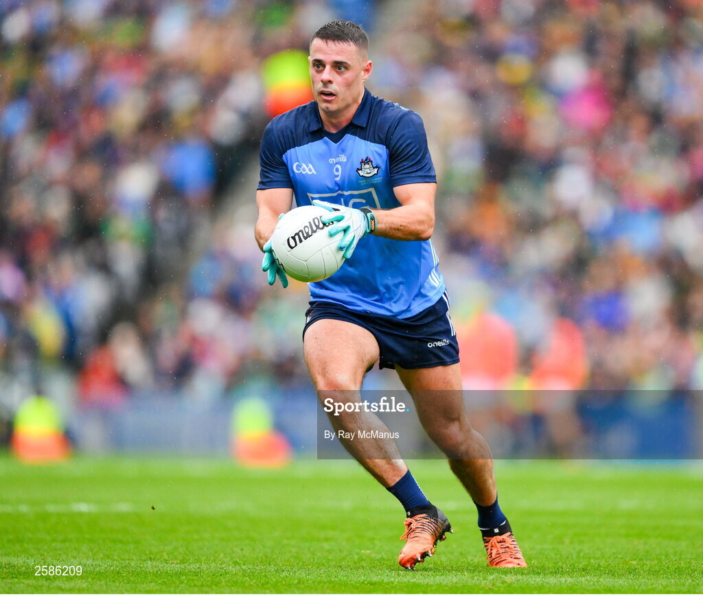 30 July 2023; Brian Howard of Dublin during the GAA Football All-Ireland Senior Championship final match between Dublin and Kerry at Croke Park in Dublin. Photo by Ray McManus/Sportsfile