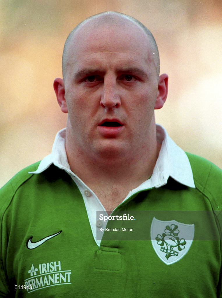 7 February 1998; Keith Wood of Ireland prior to the Five Nations Rugby Championship match between Ireland and Scotland at Lansdowne Road in Dublin, Ireland. Photo by Brendan Moran/Sportsfile