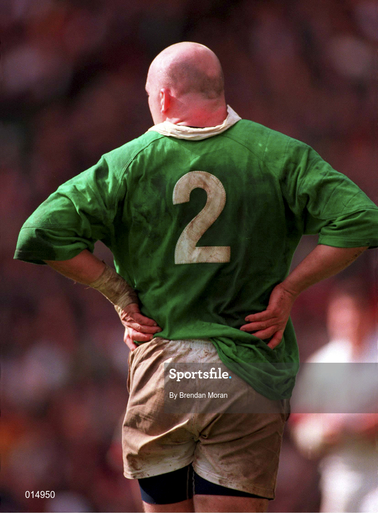 4 April 1998; Keith Wood of Ireland during the Five Nations Rugby Championship match between England and Ireland at Twickenham Stadium in London, England. Photo by Brendan Moran/Sportsfile
