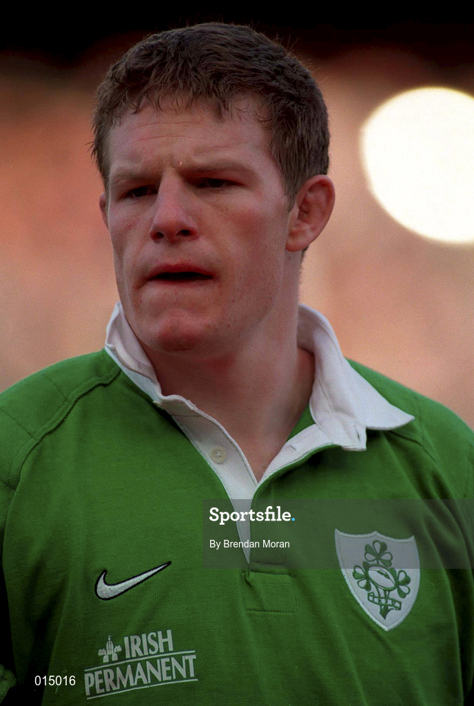 7 February 1998; Malcolm O'Kelly of Ireland prior to the Five Nations Rugby Championship match between Ireland and Scotland at Lansdowne Road in Dublin, Ireland. Photo by Brendan Moran/Sportsfile