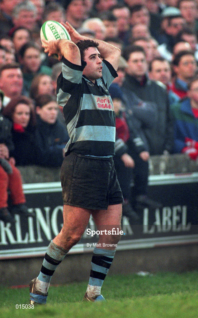31 January 1998; Mark McDermott of Shannon during the All-Ireland League Division 1 match between Shannon RFC and Ballymena RFC at Thomond Park in Limerick. Photo by Matt Browne/Sportsfile